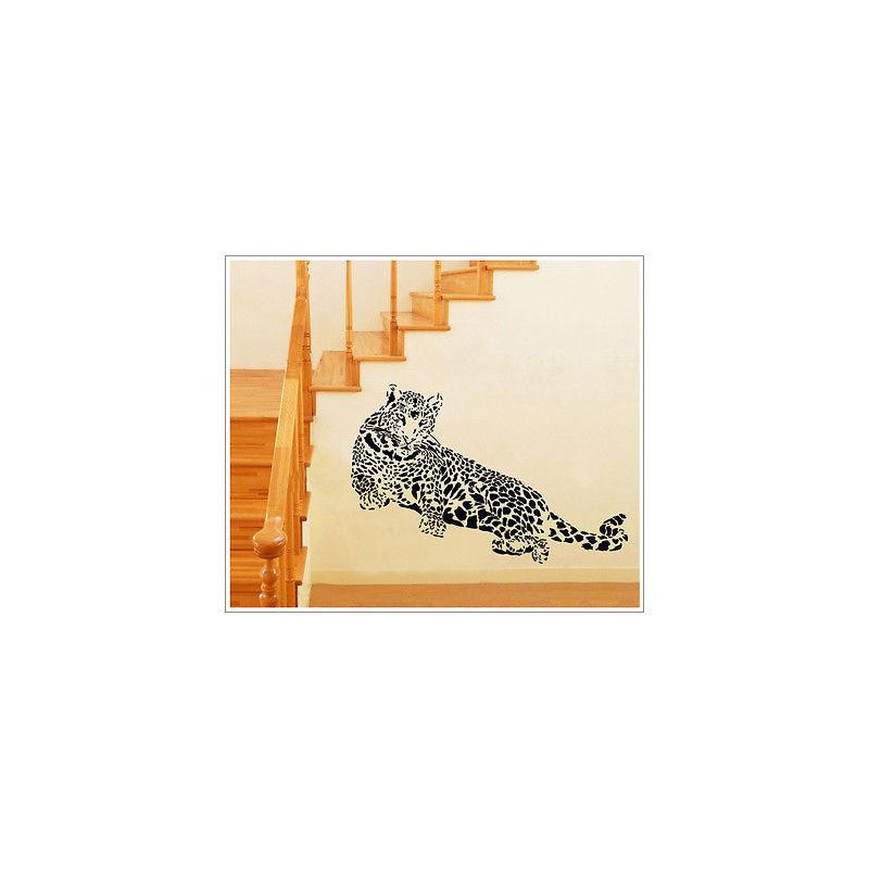 Avtagbar Leopard Tiger Vägg Sticker Diy Vil Konst Citat Dekal Barn Rum Djur Dekor