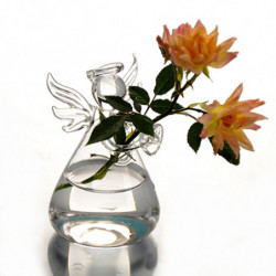 Klar Ängel Glas Hängande Vas Flaska Terrarium Hydroponic Behållare Växt Pott Diy Hem Trädgård Dekor