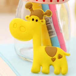 Kreativ Söt Giraff Kylskåp Magneter För Barn Små Storlek Kisel Gel Magnetisk Kylskåp Magnet Djur