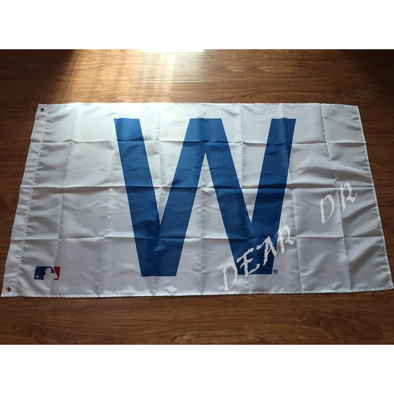 Chicago Cubs Team W Flagga Mlb Baner 3x5ft Ccw01 100% Polyester