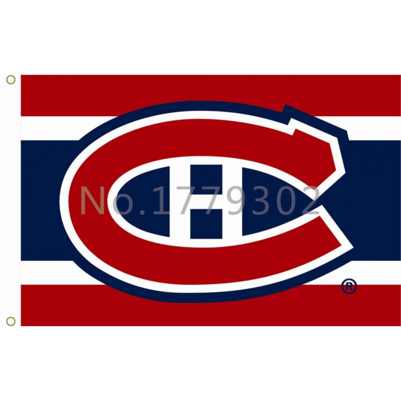 Nhl Montreal Canadiens Flagga 3ft X 5ft 100% Polyester Uteplats Gräsmatta Trädgård Utomhus Flaggor