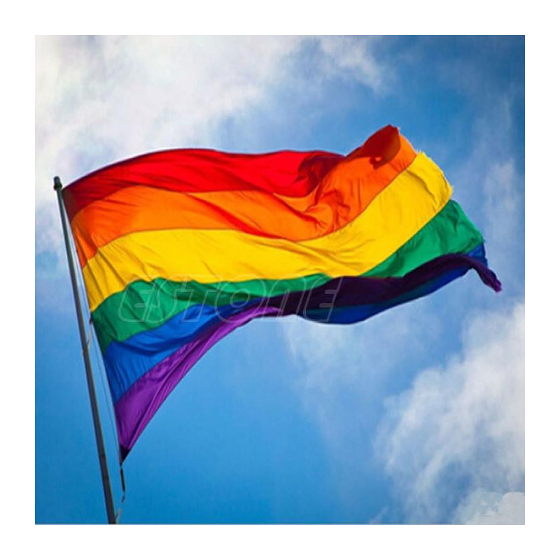 90cm X 150cm Regnbåge Flagga 3x5 Ft Polyester Flagga Gay Stolthet Fred Flaggor