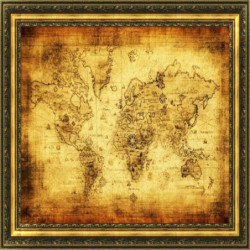 Lycklig 40cm X 30cm Diy Vägg Sticker Hem Dekor Avtagbar Årgång Stil Retro Trasa Affisch Klot Gammal