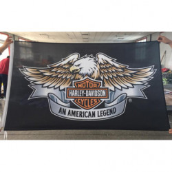 3ft X 5ft Hängande Motorcykel Klubb Baner Flagga Harley Tung Maskin Dekorativ Banderoller Och Flaggor