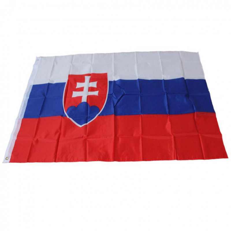 Lycklig 90 X150cm Slovakien Nationell Flagga Polyester 3 Ft X 5 Ft Polyester Tyger