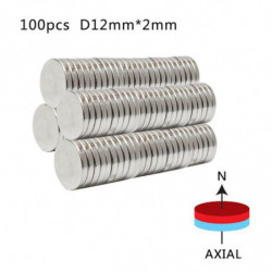 20st N50 12mm X 2mm Stark Runda Magneter Neodym Magnet Sällsynt Jord Magnet Hem Dekorationer