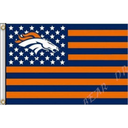 Nfl Denver Broncos Flagga Baner Oss Flagga 3ft X 5ft Polyester No 4 144 X 96 Centimeter