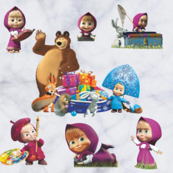 Vattentät Ryska Klassisk Animation Martha De Björn Vägg Sticker Vil Konst Dekal Vägg Papper Barn