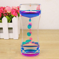 Flytande Färg Blanda Illusion Timer Flytande Rörelse Visuell Smal Flytande Olja Akryl Timglas Timer