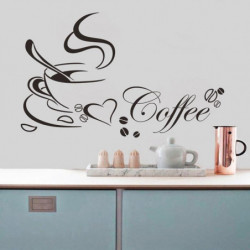 Festival Mode Avtagbar Kök Dekor Kaffe Kopp Hem Dekaler Vil Konst Vägg Sticker