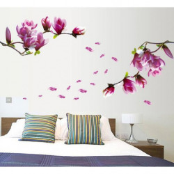 Ett Bit Lyx Persika Blomma 150 X 55cm Säng Rum Vägg Vil Dekal Konst Diy Hem Dekor Vägg Sticker 7105