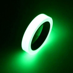 10mm X 10m Hög Ljusstyrka Led Strips Självhäftande Varning Tejp Natt Syn Glöd I Mörk Säkerhet Säkerhet