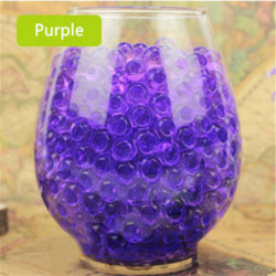 1000pcs Lila Vatten Växt Blomma Gelé Kristall Jord Lera Vatten Pearls Gel Pärlor Bollar Pärlor Dekoration
