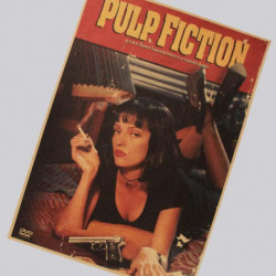 Quentin Tarantino Massa Fiktion Retro Nostalgi Klassisk Gammal Film Affisch Kraft Papper 42 X 30cm