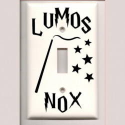 Harry Krukmakare Lumos Nox Ljus Växla Omslag Vil Dekal Klistermärken Hem Dekor A1000