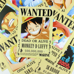 9 X 42x29cm New Ett Bit Efterlyst Affisch Anime Runt Affisch Vägg Sticker
