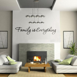Hem Sovrum Dekor Diy Tapet Engelsk Citat Familj är Allt Avtagbar Konst Ord Vägg Sticker