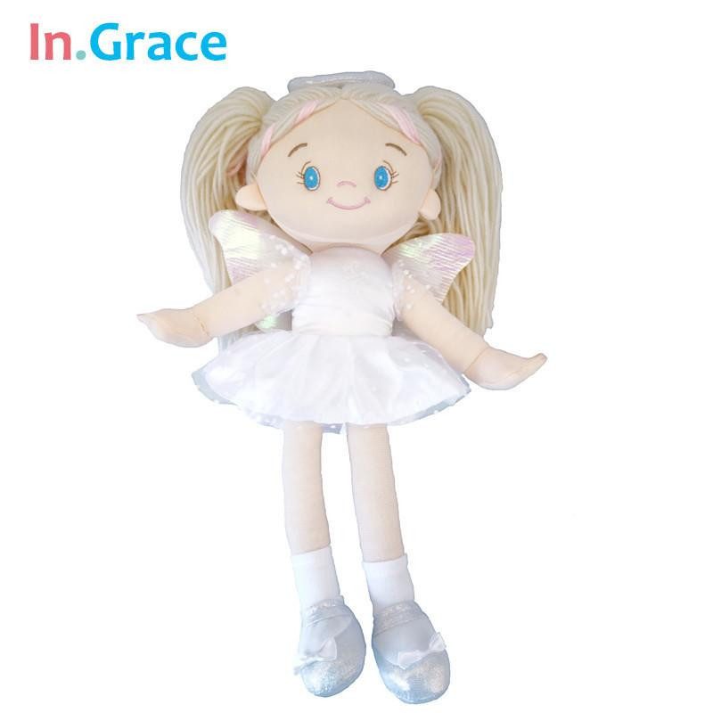 In Grace Nwe Ballerina Docka Vit Ängel Dockor Med Lysande Vingar Fylld Trasa Dockor För Flickor 14