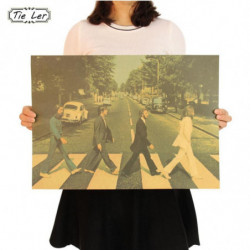 Slips Ler Celebrity Musiker Retro Hem Inredning Dekoration Kraft Papper Affisch Musik Bar Vägg Sticker
