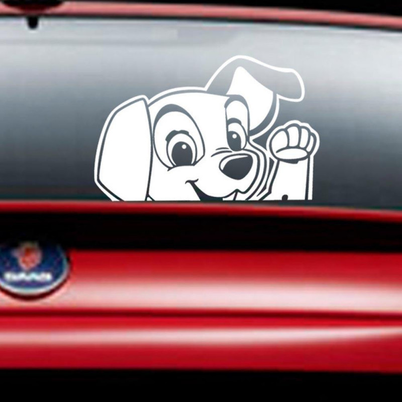 Söt Hund Vattentät Bil Sticker Super Häftigt Bil Styling Dekal Gift Miljö Skydd Sep19