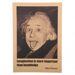 1 St 51x35 5cm Inspirerande Albert Einstein Affischer Hem Dekoration Vägg Klistermärken Fantasi Är