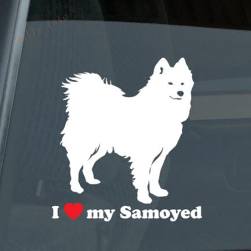 Jag Kärlek Min Samojed Sticker Dö Skära Vil Sammy