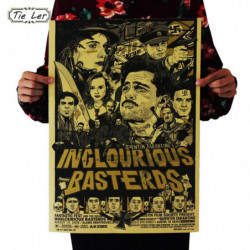 Slips Ler Inglourious Basterds Klassisk Film Affisch Vägg Bar Hus Konst Dekor Blanda Artiklar Affischer