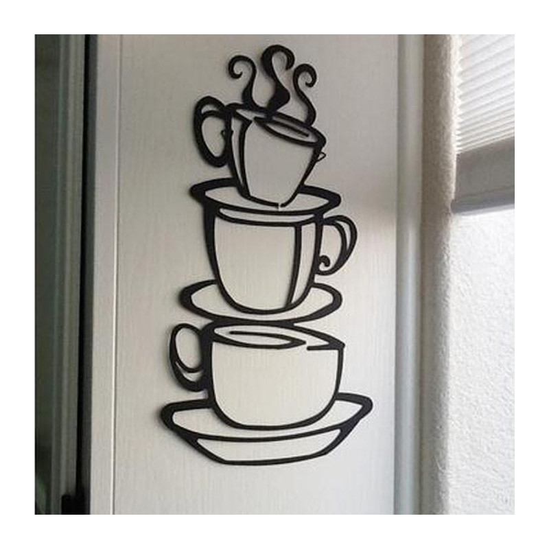Festival Avtagbar Diy Kök Dekor Kaffe Hus Kopp Dekaler Vil Vägg Sticker