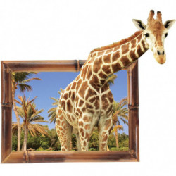 3d Giraff Djur Vägg Sticker Pvc Bakgrund Dekor Tävlan Hem Dekoration Rum Dekaler Vägg Konst Klistermärken