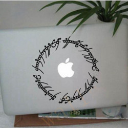 Hobbit Klistermärken 6 Inch Elvish Cirkel Dekal Inspirerad Av De Herre Av De Ringar För Macbook Bärbar