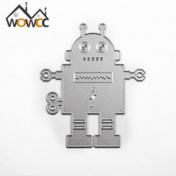 Robot B Scrapbook Diy Album Kort Papper Kort Tillverkare Metall Dö Skära Stencil Dekoration Dör Hantverk