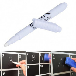 1 Pc Vit Ram Svart Penna Markör Flytande Krita För Emie Glas Windows