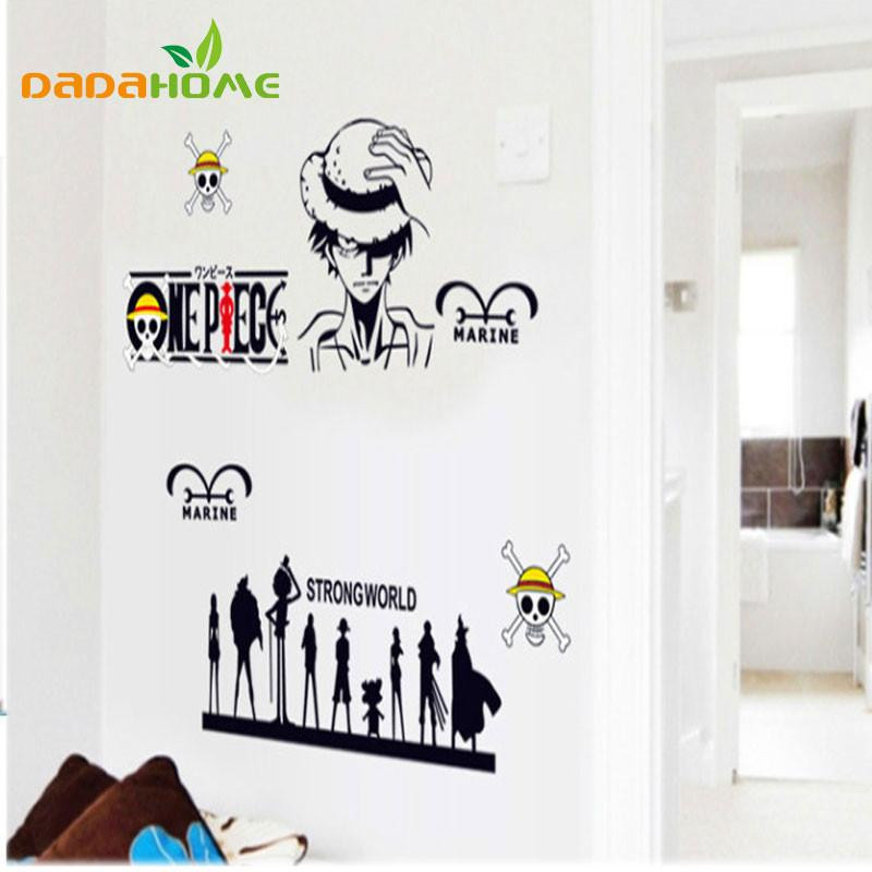 Ett Bit Vägg Sticker Sticker För Levande Rum För Barn Rum Dekor Japansk Anime Kid 39 S Rum Apa D Luffy