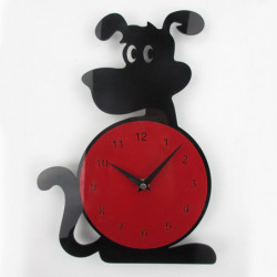 3d Vägg Klocka Hund Form Mode Hem Dekor Akryl Vägg Klocka Horloge Murale