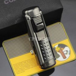 Cohiba 4 Fackla Jet Vindtät Cigarr Lättare Klassisk Kubansk Påfyllningsbar Cigarett Flamma Lättare