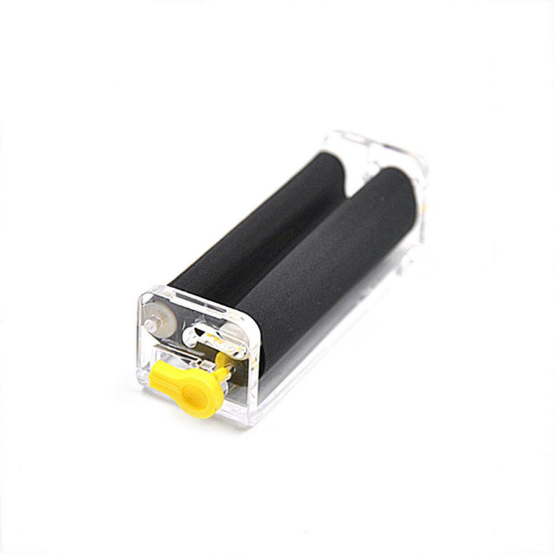 1 X 70mm Transparent Justerbar Plast Tobak Vält Cigarett Rullande Maskin Hand Vält Maskin För 78mm