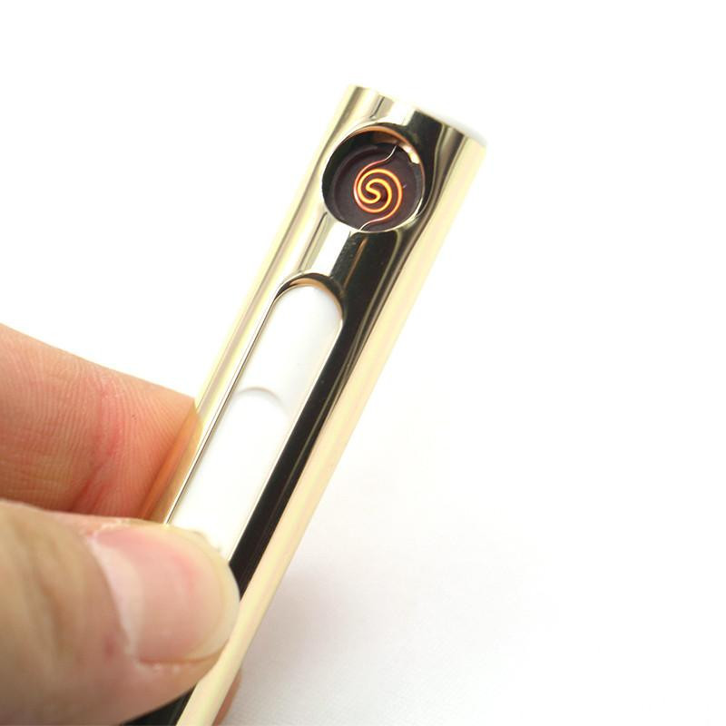 1 St Usb Elektronisk Laddningsbara Batteri Flam Cigarr Cigarett Usb Lättare Rökning Tillbehör