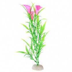 Artificiell Plast Petunia Gräs Tank Akvarium Ydnad Nej Fading Levande Färgrik Växt Akvarium Dekorationer