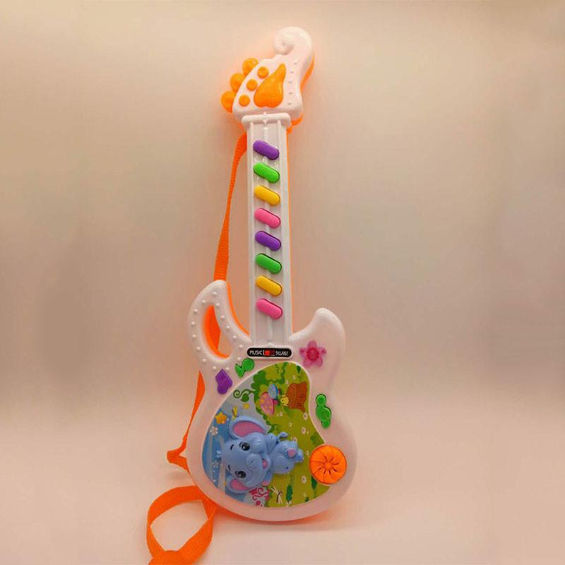 Musikalisk Elektronisk Gitarr Leksak Pedagogisk Leksaker Tidigt Småbarn För Bebis Musik Roligt