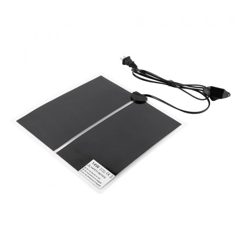 Ir 14w Justerbar Eu Plugg Temperatur Uppvärmning Vaddera För Reptil Amfibie Sällskapsdjur 28x28cm
