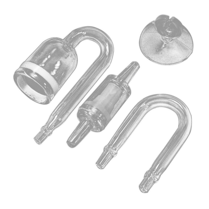 Akvarium Glas Växt Co2 Diffusor U Form Rör Uppsättning För Växt Fertilizer Fisk