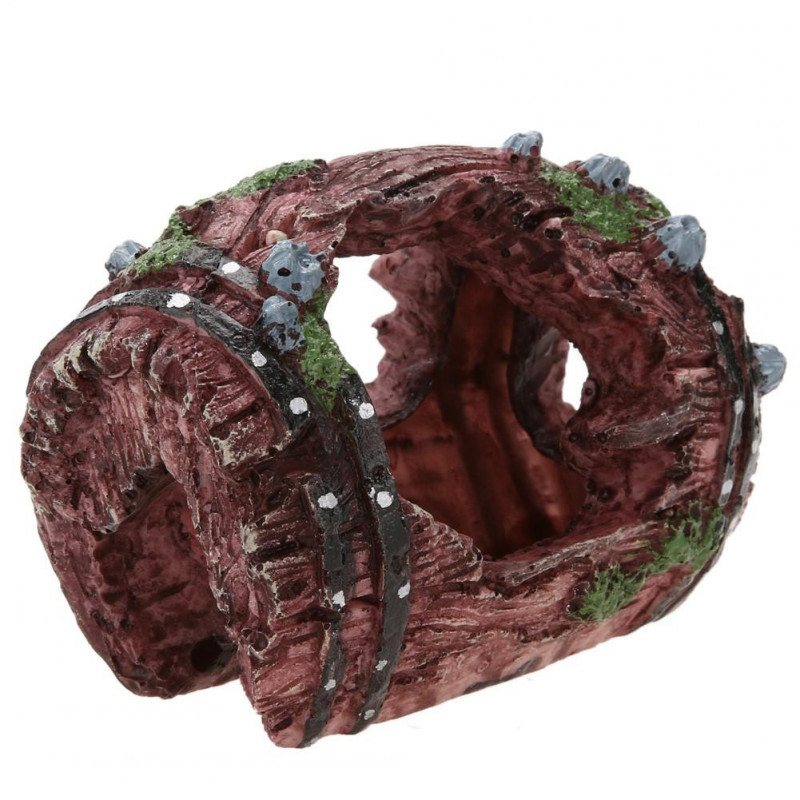 Harts Akvarium Dekoration Artificiell Tunna För Fisk Tank Harts Ydnad Ca1t