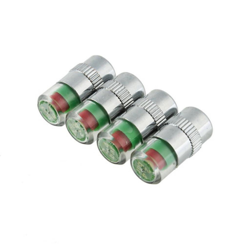 4pack Massa Bil Bil Däck Tryck Övervaka Ventil Stam Keps Sensor Indikator 3 Färg Varna Ve265 P