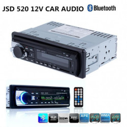Registrerad Bil Radio Med Iso Kabel 12v Blåtand Bil Audio Stereo Indash 1 Dån Fm Aux Sd Usb Mp3 Mmc