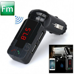 Dubbel Usb Bil Utrustning Laddare Trådlös Blåtand Stereo Mp3 Spelare Fm Sändare