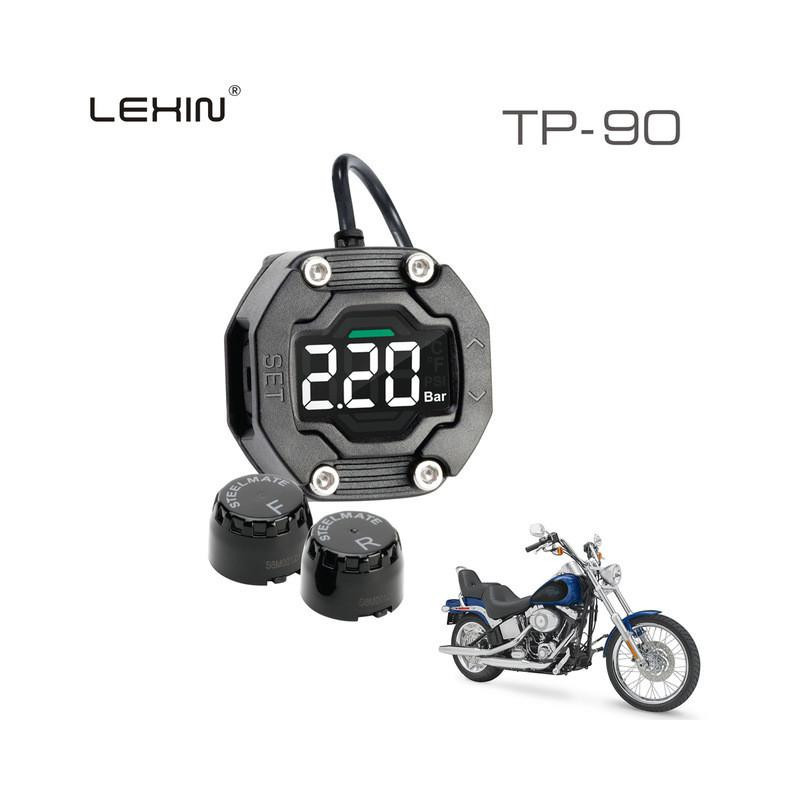 100% Original Steelmate Diy Tp90 Tpms För Motorcykel Däck Tryck Övervaka Med Vattentät Extern Sensor