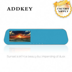 Addkey 2248 Bil Dvr Kamera Bakåtsikt Spegel Bil Dvrs Dubbel Lins Rusa Kam Video Registrator Videokamera