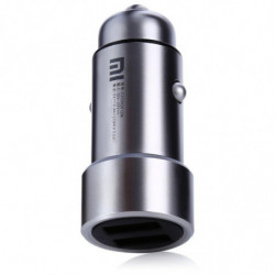 100% Original Xiaomi Mi Bil Laddare Metall Utseende Dubbel Usb Oduktion Snabbt Avgift Usb För Tabletter