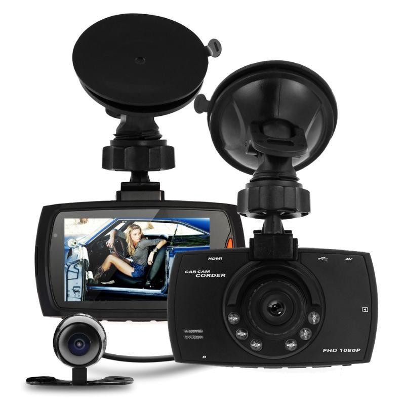 Bil Dvr Dubbel Kamera Full Hd 1080p 2