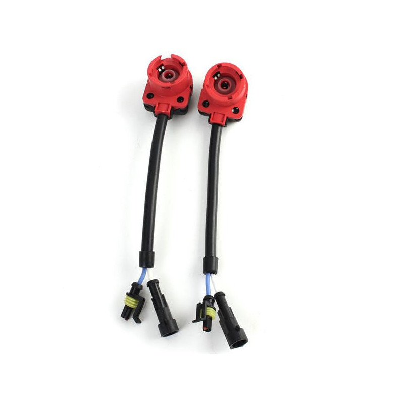 2pcs D2s D2c C2r D4s D4c D4r Xenon För GÖmde Sig Glödlampa Uttag Tråd Plugg Kabel Adapter Omvandlare